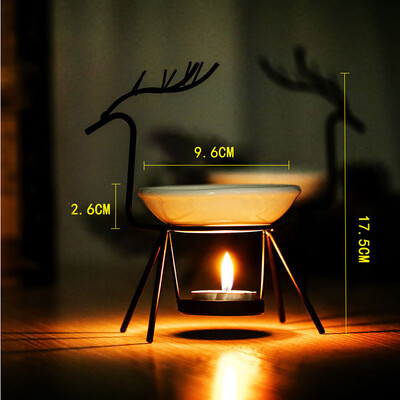 

〖Follure〗Stainless Steel Deer Burner Candle Aromatherapy Oil Lamp Decorations Aroma Furna