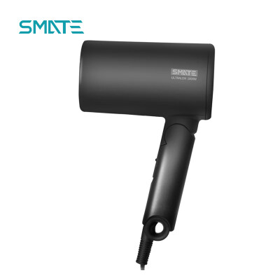 

Hairbrow SMATE hair dryer household hair dryer negative ion hair dryer portable folding household high power automatic temperature control double negative ion MINI hair dryer SH-A122 classic black