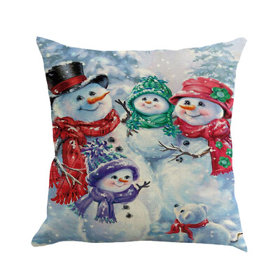 

Siaonvr Christmas Pillow Cover Pillowcases Decorative Sofa Cushion Cover 45x45cm