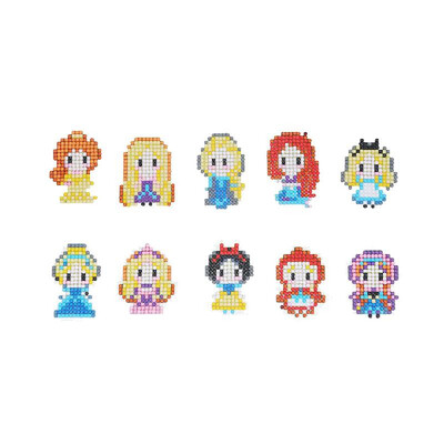 

5D DIY Diamond Painting Cute Cartoon Princess Diamond Painting Kits 9 PCS for Kids&Adult Beginners