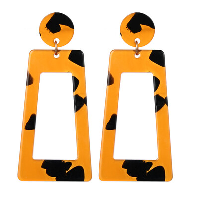

Womens Earrings Fashion Korea Acrylic Leopard Pattern Bohemian Charm Geometric Drop Earrings for Girls Jewelry Gifts 2019 New