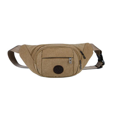 

Men Running Shoulder Waist Fanny Belt Packs Outdoor Sport Canvas Chest Bags