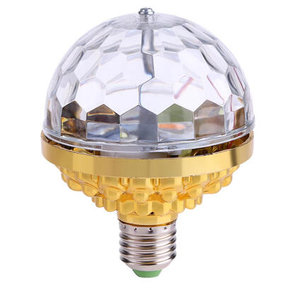 

6W Rotating Crystal Magic Ball RGB LED Stage Light Bulb for Disco Party DJ