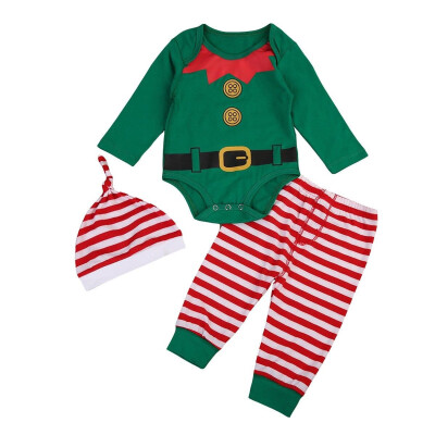 

Newborn Toddler Baby Kids Boy Girl Xmas Romper BodysuitPants Clothes Outfit