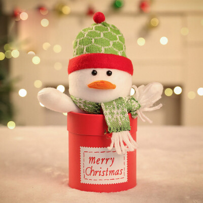 

Tailored Christmas Plush Doll Candy Box Gift Box Christmas Window Desktop Decoration