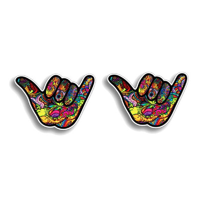 

Car Sticker Vinyl Palm Funny Sticker Creative Vehicle Decals Car-Styling Vehicle Body 2 Side PVC Stickers Decals Decoration