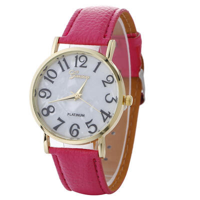 

New Fashion Women Casual Watch Leather Band Stainless Steel Analog Quartz Wristwatch Woman Female Lady Watches Green
