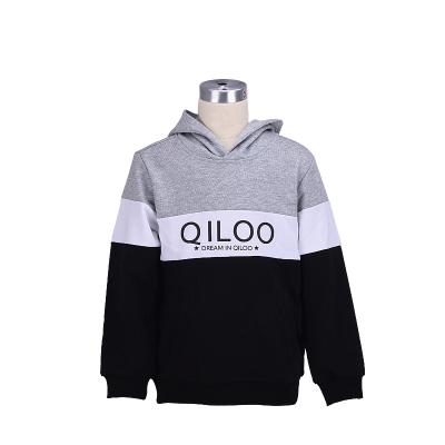 

QILU Hooded sweater childrens sportswear simple&comfortable 11241