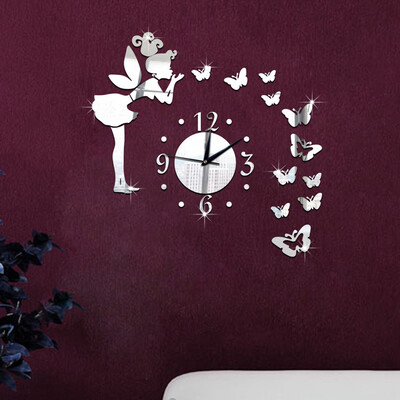 

〖Follure〗Removable Angel Butterfly Mirror Wall Stickers Decal Art PVC Home Room Decoratio