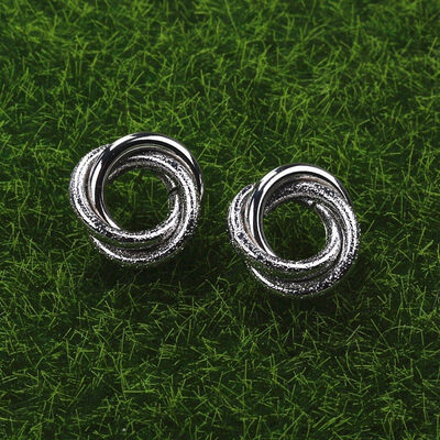 

Minimalist Polycyclic Splicing Metal Earrings for Women Europe&America Vintage Round Tube Charm Stud Earring Party Jewelry
