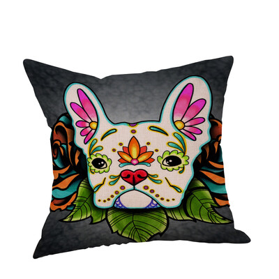 

Siaonvr Dog Cotton Linen Cushion Cover Sofa Throw Pillow Case Home Decor