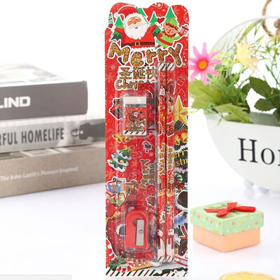 

Tailored Christmas Stationery Set Pencil Eraser Combination Primary School Holiday Gift