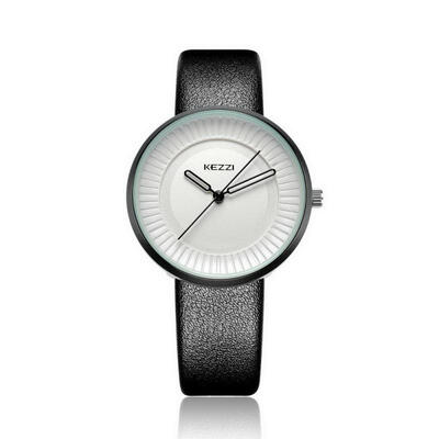 

KEZZI Simple Leather Men Quartz Watches Mens Clock Wristwatch