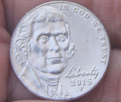 

215mm Jefferson nickel 5 Cents Coin 2006-Present Nickel United States Of America Used Condition
