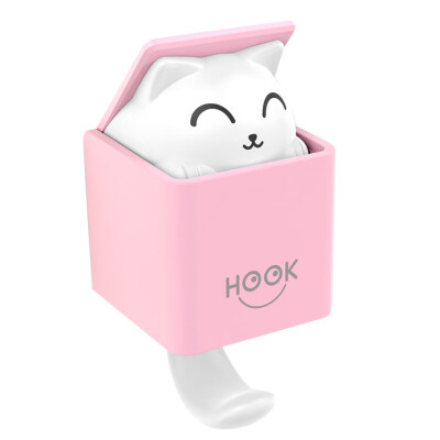 

〖Follure〗Strong Cute Cat Gravity Induction Suction Cup Wall Hook Hanger Kitchen Bathroom