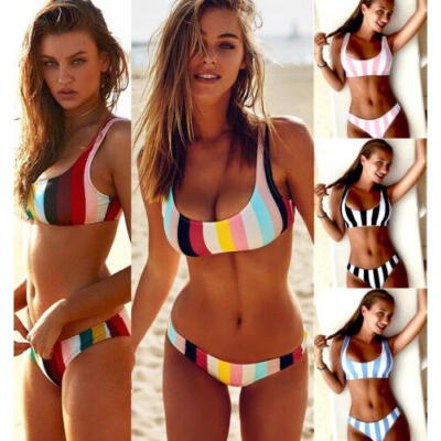 

Women Push-up Padded Bra Bandage Bikini Set Swimsuit Triangle Swimwear Bathing