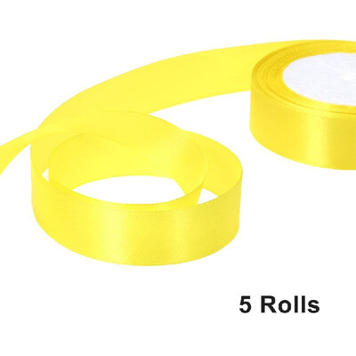 

25 YardsRoll 25mm Width Silk Satin Ribbon DIY Wedding Party Decoration Bow Crafts Invitation Card Gift Wrapping Christmas Ribbons