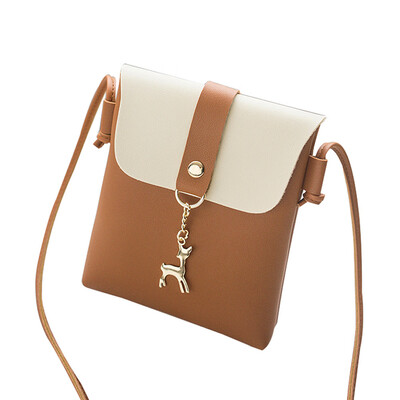 

Tailored Women Fashion Cover Deer Shoulder Bag Messenger Bag Phone Bag Coin Bag Black