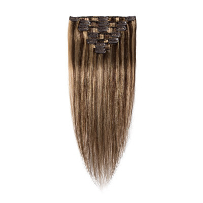 

15-22 Inches Clip in Human Hair Extensions 100 Silky Straight Human Remy Hair 7Pcs 15clips