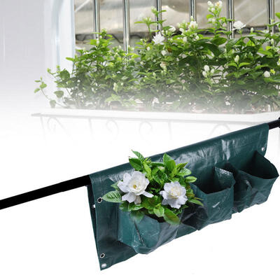 

Greensen Wall Hanging Planting Bags Green Grow Bags Home Gardening Vegetable 6 Pocket Hanging