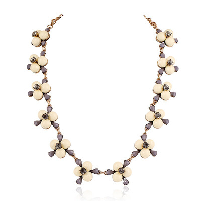 

2015 Statement Necklace Collier Choker Chain Ceramic Flower Necklace Fashion Necklaces & Pendants Jewelry For Women N2257