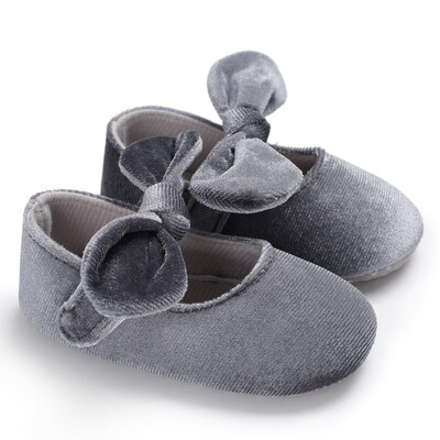 

2018 Spring Summer Newborn Toddler Shoes Velvet Bow Princess Soft Socks Fashion Baby Girl The First Walker