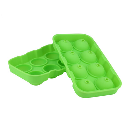 

Toponeto Spherical Shape Ice Cube Maker 8-Spherical Ice Tray Mold Storage Container