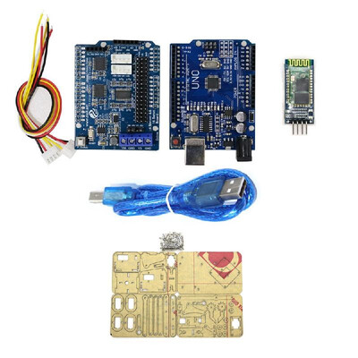 

DIY Robot Hand Mechanical Arm Robotic Claw Controller Set Desktop DIY Kit with 4pcs SG90 Servos for Arduino