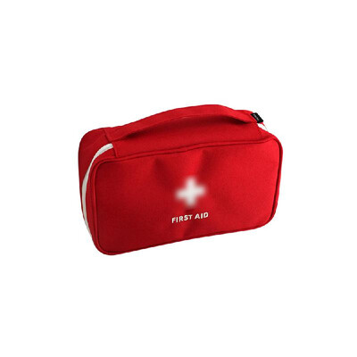 

First Aid Pouch Empty Bag for Home Emergency Travelling Camping Hiking Outdoors with HandleGrey