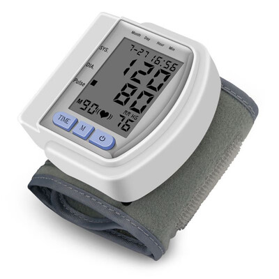 

Electronic Blood Pressure Monitor Wrist Blood Pressure Monitor Automatic Accurate Pulse Rate Meter Large Screen