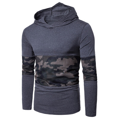 

Hooded Mesh Camouflage Panel T-shirt