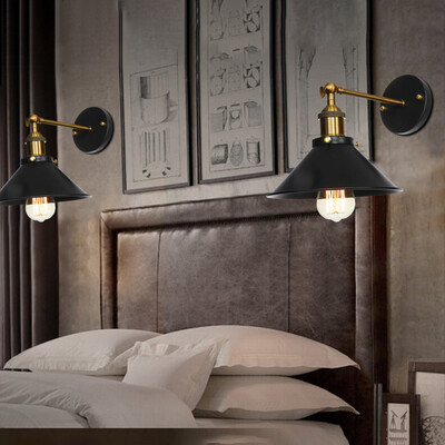 

Siaonvr 2-Pack Metal Wall Sconce Lndustrial Vintage Wall Lamp Arm Swing Wall Lights