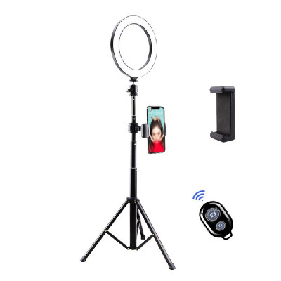 

Tripod Phone Selfie Stick Live Bracket USB Round Fill Light Lamp Complementary Light Set