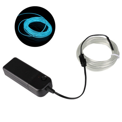 

3 m EL Wire Mask Light Up Neon Skull LED Mask Glow light line Rope Tube Cable for Party Costumes Glowing Mask