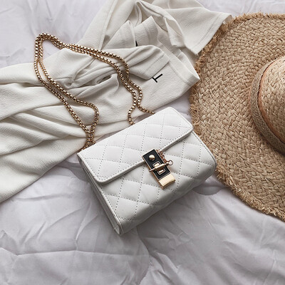 

2019 New Fashion Women Brand Designer Small Cross Body Bag Mini Chain Mother&Daughter Shoulder Bag Plaid Messenger Bag Bolso