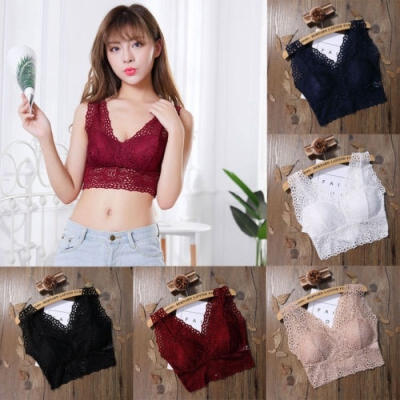 

Women Soft Push-up Bra Lace Seamless Bralette Bustier Underwear