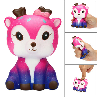 

〖Follure〗Kawaii Cartoon Galaxy Deer Squishy Slow Rising Cream Scented Stress Reliever Toy