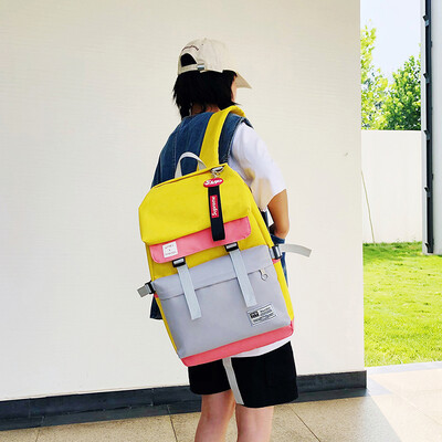 

Lovers middle school students schoolbags girls Korean version of high school shoulder bags elementary school students simple