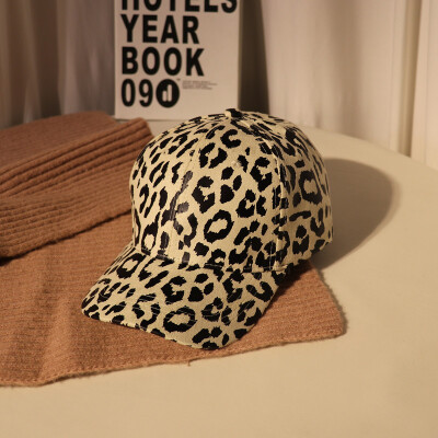 

Hat female spring&summer Korean leopard baseball cap retro personality Cap Joker parent sun visor student cap