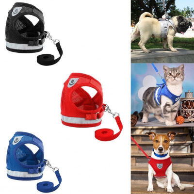 

New Fashion Pet Control Harness For Cat Dog Soft Mesh Walk Collar Safety Strap Vest