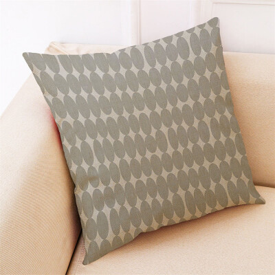 

Toponeto Pattern Pillowcase Linen Sofa Cushion Cover Home Decoration Pillowcase