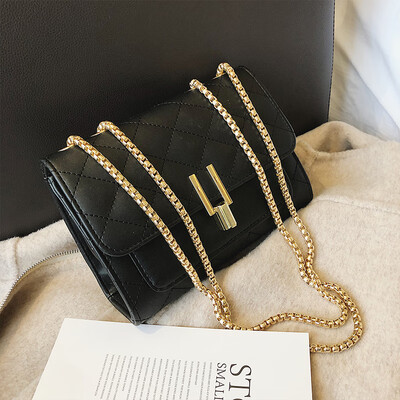 

Spring&summer new small bag female 2019 new wave Korean version of the wild single shoulder slung fashion chain rhombic small square bag