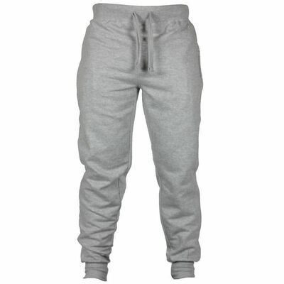

Mens Slim Fit Tracksuit Sport Gym Skinny Jogging Joggers Sweat Pants Trousers NEW