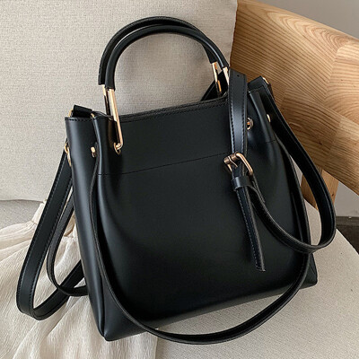 

Women 2019 spring&summer new Korean handbag simple shoulder Messenger bag Joker womens bag bucket bag