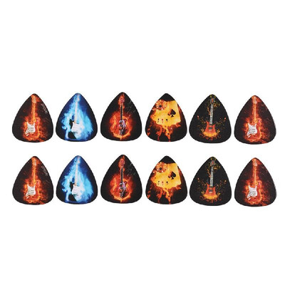 

Celluloid Guitar Picks Cool Guitar Picks Variety Pack 12 PCS Thin 046076 MM Three Styles Randomly Delievered