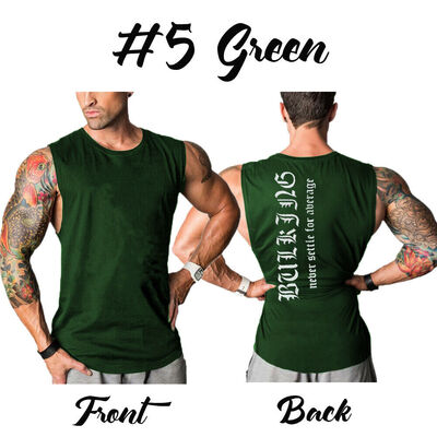 

Mens Printed Fitness Activewear Tops T-Shirt Gym Bodybuilding Muscle Tee Vests