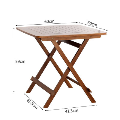 

Small bamboo crafts new brown folding table 60 long 4227