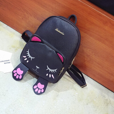 

Cute Children Girls Tassel Small Cat Shoulder Messenger Bag Mini Coin Purses PU Leather Handbags