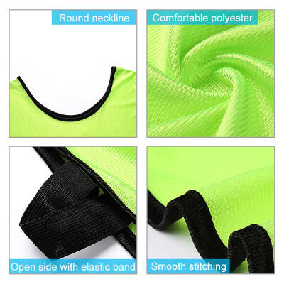 

6 PCS Adults Soccer Pinnies Quick Drying Football Jerseys Sports Scrimmage Practice Sports Vest Team Training Bibs