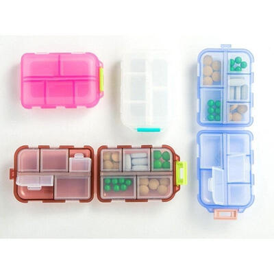 

New Medicine Drug Pill Box Storage Case Container Weekly Sort Folding Vitamin New